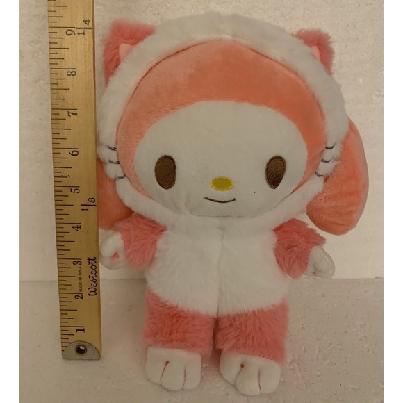 Hello Kitty My Melody Medium Plush Soft Doll Gift Collection Stuffed 10" - Picture 2 of 9